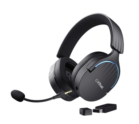 Cuffie gaming wireless GXT 491 FAYZO - con microfono - nero - Trust - 24901 - 8713439249019 - DMwebShop