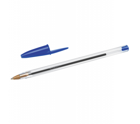 Penna a sfera Cristal - punta media 1 mm - blu - scatola 90 + 10 pezzi - 3086123278233 - DMwebShop - 1