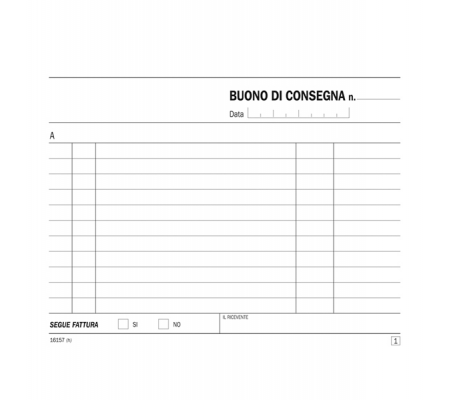 Blocco buoni di consegna - 50-50 copie autoricalcanti - 11,5 x 16,5 cm - 8008842585077 - DMwebShop - 1