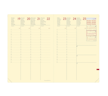 Agenda settimanale Ministro Prestige 2025 - 16 x 24 cm - 3371010464456 - DMwebShop - 1