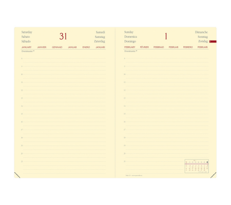 Agenda giornaliera - Daily 21 Prestige 2025 - 13 x 21 cm - 3371010486892 - DMwebShop - 1