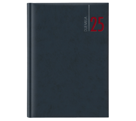 Agenda giornaliera 2025 - copertina in carta imbottita - 14,5 x 20,5 cm - blu - No Brand - 9101XMT12 - 8008842571940 - DMwebShop