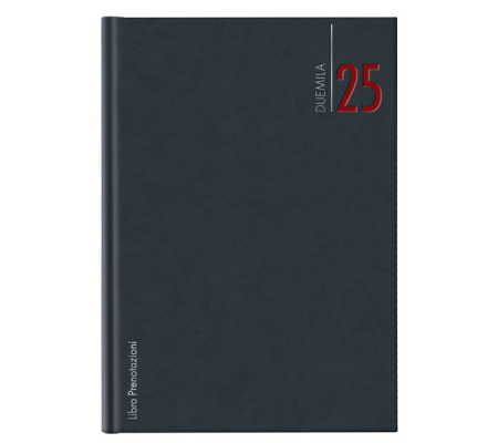 Libro prenotazioni ristorante 2025 - con copertina similpelle imbottita - 21 x 30 cm - blu - No Brand - 9641XMT12 - 8008842572619 - DMwebShop