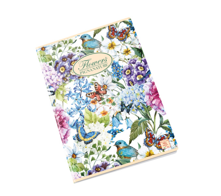 Quaderno Nature Flowers - A5 - 1 rigo - 42 fogli - 80 gr - 8005235510364 - DMwebShop - 4