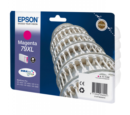 Tanica originale inchiostro - 79XL - magenta - T7903 - 17,1 ml - 2000 pagine - Epson - C13T79034010 - 8715946536002 - DMwebShop - 1