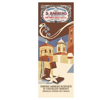 Tavoletta torrone morbido - ricoperto di cioccolato - in astuccio- 170 gr - D. Barbero - 3010LN - 8025133130044 - DMwebShop