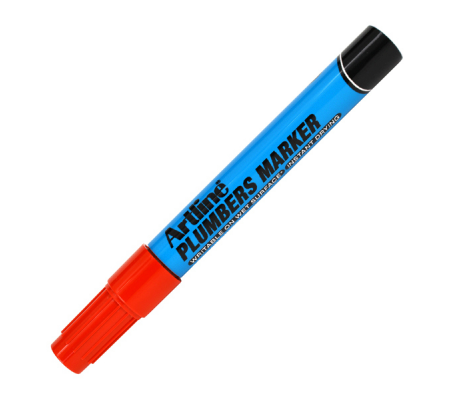 Marcatore permanente - per idraulici - a doppia punta 0,4-1 mm - rosso - Artline - A 84013466 - 8059484013466 - DMwebShop - 2