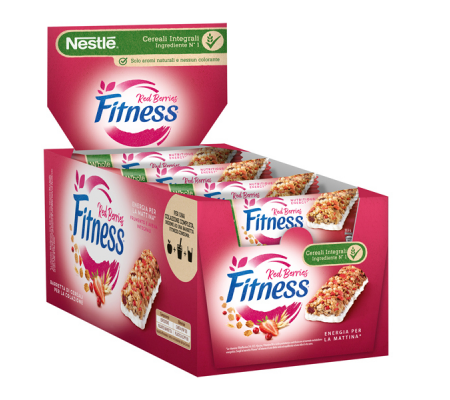 Barretta fitness frutti rossi - monoporzione da 23,5 gr - conf. 24 pezzi - Nestle' - 12592370 - 5900020033703 - DMwebShop - 1