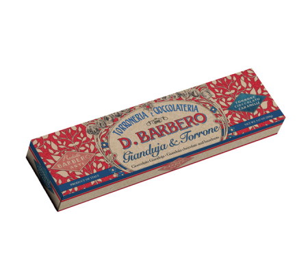 Torrone gianduja - con granella di torrone - in astuccio - 260 gr - D. Barbero - GIANTOR - 8000813941707 - DMwebShop - 1