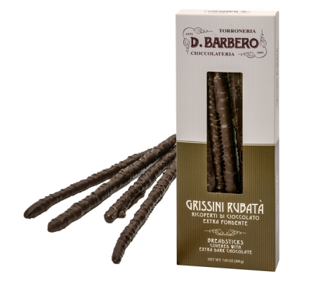 Grissini Rubata' - ricoperti di cioccolato fondente - in astuccio - 200 gr - Barbero - D. Barbero - 6012G - 8000813060125 - DMwebShop