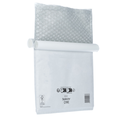 Busta imbottita Mail Lite formato E - 22 x 26 cm - bianco - conf. 10 pezzi - Sealed Air - 100405567 - 5051146001890 - DMwebShop - 1