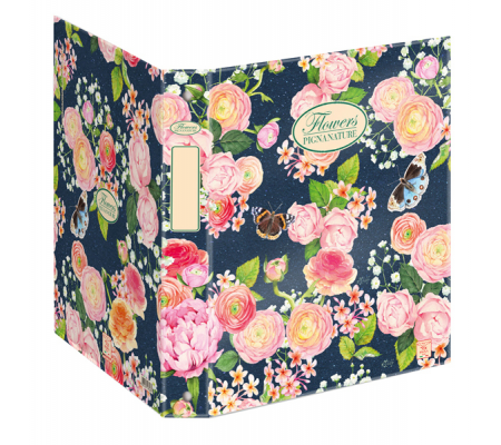 Raccoglitore Nature Flowers - A4 - 27 x 32 cm - 4 anelli - dorso 4 cm - Pigna - 005479630 - 8005235185630 - DMwebShop - 4