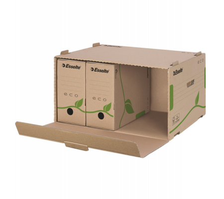 Scatola container EcoBox - 34 x 43,9 x 25,9 cm - apertura laterale - conf. 10 pezzi - Esselte - 623919 - 4049793026282 - DMwebShop - 1