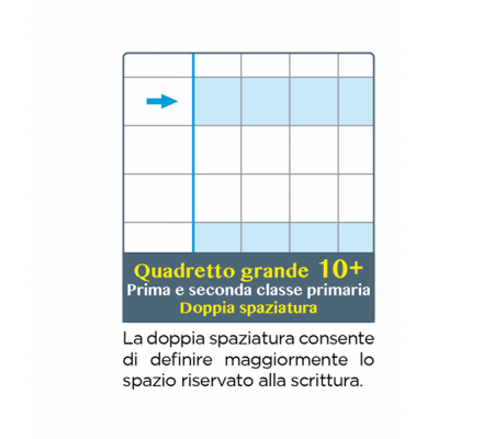 Maxiquaderno Didattico One Color - A4 - 10 mm+ - 100 gr - 18 + 1 fogli - conf. 6 pezzi - Blasetti - 7044 - 8007758170445 - DMwebShop - 2