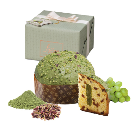 Panettone Pistaccho Matcha - Linea Top Genesi - pistacchio-te' verde - 600 gr - Loison - 9062 - 0110799729001173 - DMwebShop