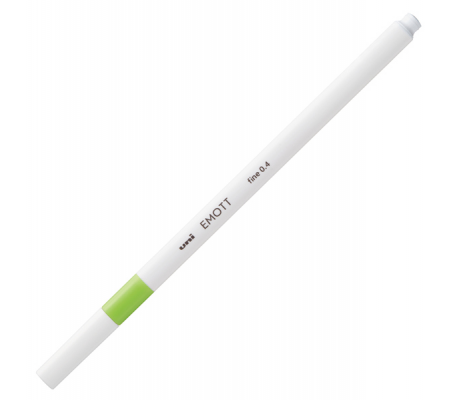 Fineliner Emott - tratto 0,4 mm - verde chiaro - Uni Mitsubishi - M PEM-SY VC - 4902778241127 - DMwebShop - 1