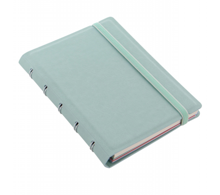 Notebook Pocket - con elastico - copertina similpelle - 144 x 105 mm - 56 pagine - a righe - verde pastello - Filofax - L115066 - DMwebShop - 1