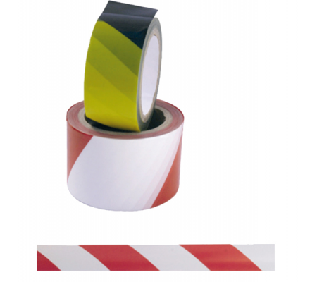 Nastro adesivo di sicurezza - 50 mm x 25 mt - rosso-bianco - Viva - 1620-R/B - 8014035031610 - DMwebShop