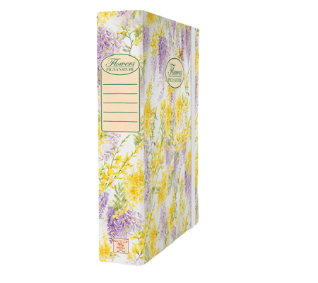 Cartella progetti Nature Flowers - 26 x 34 cm - dorso 7 cm - con elastico - Pigna - 0089255D7 - 8014819353297 - DMwebShop - 1