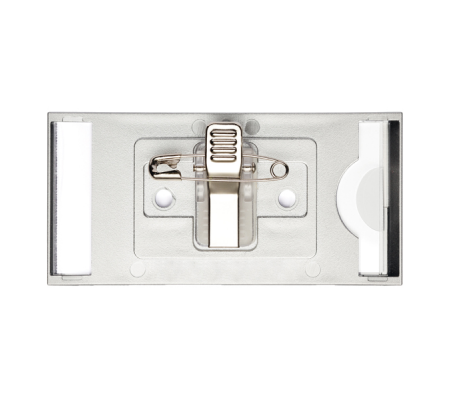 Portanome Classic con clip e spilla - 3,4 x 7,4 cm - conf. 10 pezzi - Durable - 8543-23 - DMwebShop - 2