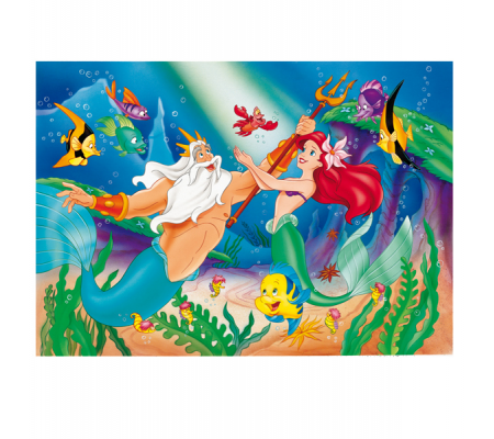 Puzzle df supermaxi 108 little mermaid - Lisciani - 31788. - 8008324031788 - DMwebShop - 1