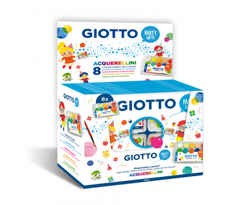 Set 8 astucci da 15 acquerellini - party gifts - Ø 15 mm - Giotto - 315000 - DMwebShop - 1