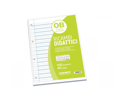 Ricambi didattici forati - A4 - 40 fogli carta 100 gr - 8007758274327 - DMwebShop - 3