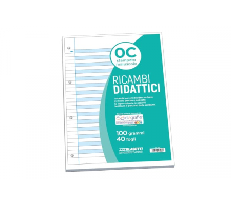 Ricambi didattici forati - A4 - 40 fogli carta 100 gr - 8007758274334 - DMwebShop - 3