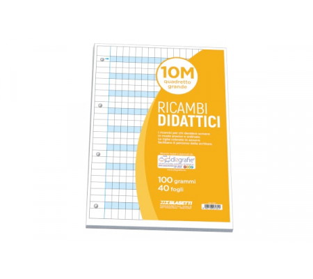 Ricambi didattici forati - A4 - 40 fogli carta 100 gr - 8007758274341 - DMwebShop - 3