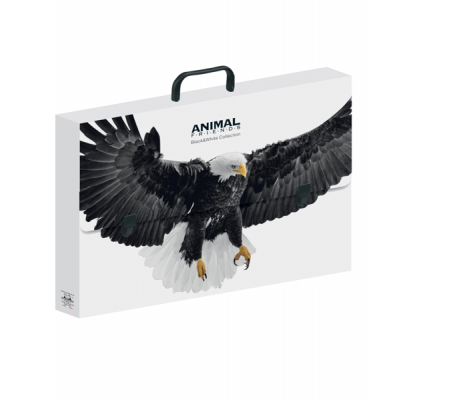 Valigetta polionda Animal Friends - 28 x 38 cm - dorso 5 cm - fantasie assortite - Ri.plast - 6428385200BW - 8011791043123 - DMwebShop - 3