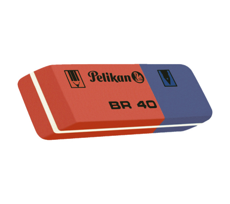 Gomma BR40 - blu e rossa - conf. 40 pezzi - Pelikan - 400142586 - 4012700204240 - DMwebShop - 1