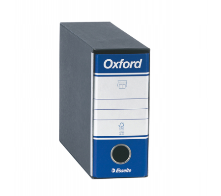 Registratore Oxford G81 - dorso 8 cm - memorandum 23 x 18 cm - blu - conf. 6 pezzi - Esselte - 390781050 - 8004157741054 - DMwebShop - 1