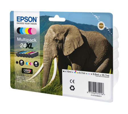 Multipack Cartucce Originale - Epson 24XL - Confezione 6 cartucce - Epson - C13T24384011 - 8715946615158 - DMwebShop - 1