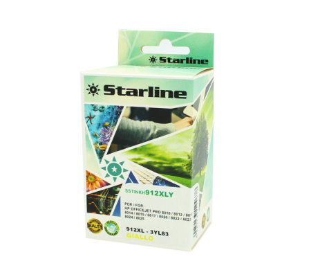 Cartuccia Ink Compatibile per HP 912 XL - giallo - 58 ml - Starline - JRHP912Y - 8025133124678 - DMwebShop