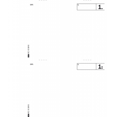 Blocco comande a 2 tagliandi - 25-25 fogli autoricalcanti - 17 x 9,9 cm - conf. 20 pezzi - Edipro - E5910 - 8023328591007 - DMwebShop - 1