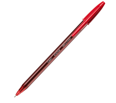 Penna a sfera - con cappuccio - Cristal Exact - punta 0,7 mm - rosso - scatola 20 pezzi - Bic - 992604 - 3086123594159 - DMwebShop - 1