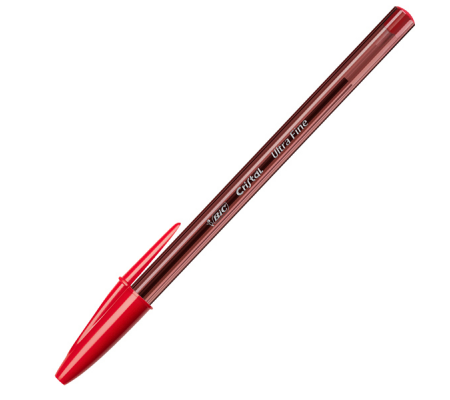 Penna a sfera - con cappuccio - Cristal Exact - punta 0,7 mm - rosso - scatola 20 pezzi - Bic - 992604 - 3086123594159 - DMwebShop - 2