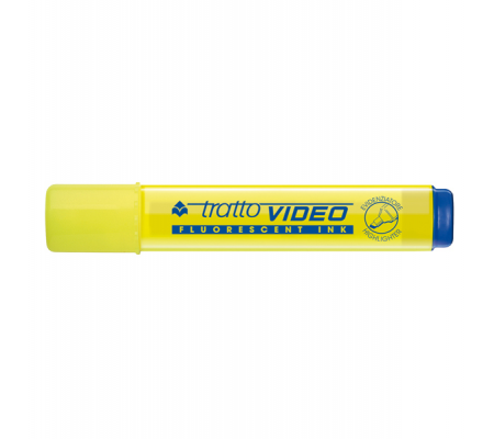 Evidenziatore Video - punta a scalpello - da 1 - 5 mm - giallo - conf. 12 pezzi - Tratto - 830201 - 8000825003769 - DMwebShop - 1