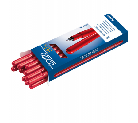 Pennarello fineliner Pen - 0,5 mm - rosso - conf. 12 pezzi - Tratto - 830702 - 8000825830785 - DMwebShop - 1