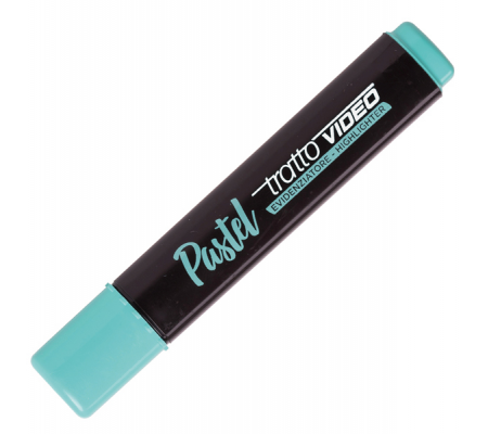 Evidenziatore Video pastel - punta a scalpello - da 1 - 5 mm - verde menta - conf. 12 pezzi - Tratto - 833505 - 8000825025198 - DMwebShop - 2