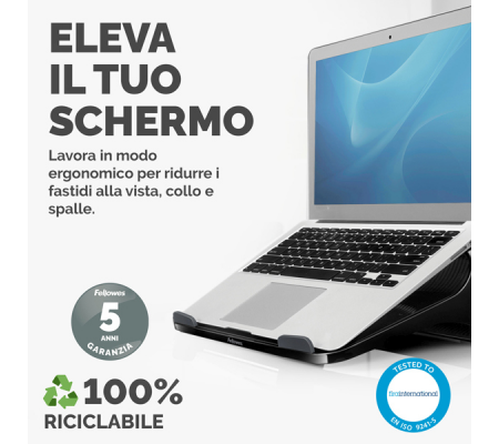 Supporto notebook I-Spire - nero - Fellowes - 9472402 - 043859700301 - DMwebShop - 4