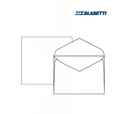 Busta bianca extrafine serie Campidoglio lembo gommato - 120 x 180 mm - 100 gr - conf. 500 pezzi - Blasetti - 086 - 8007758000865 - DMwebShop