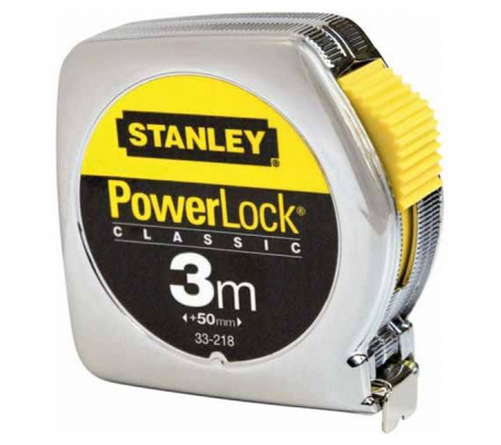 Flessometro PowerLock - 3 mt - larghezza nastro 1,27 cm - Stanley - M33218 - 3253560332181 - DMwebShop