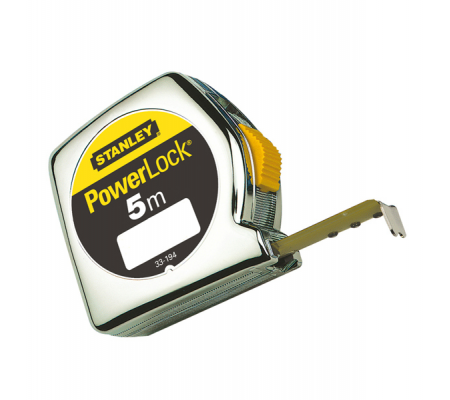 Flessometro PowerLock - 5 mt - larghezza nastro 1,9 cm - Stanley - M33194 - 3253560331948 - DMwebShop