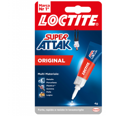 Colla Super Attak Original - 4 gr - trasparente - Loctite - 2632815 - 8004630914555 - DMwebShop