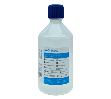 Soluzione salina sterile - cloruro di sodio - 500 ml - Pvs - SOL004 - 8056389239397 - DMwebShop