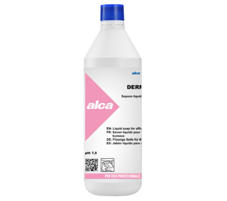 Sapone liquido Derman - fiorito - flacone da 1 lt - Alca - ALC576 - 8032937571058 - DMwebShop