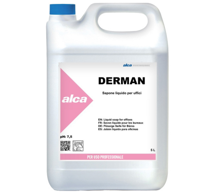 Sapone liquido Derman - fiorito - tanica da 5 lt - Alca - ALC575 - 8032937571065 - DMwebShop