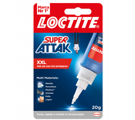 Colla Super Attak XXL - 20 gr - trasparente - Loctite - 2632807 - 8004630889563 - DMwebShop