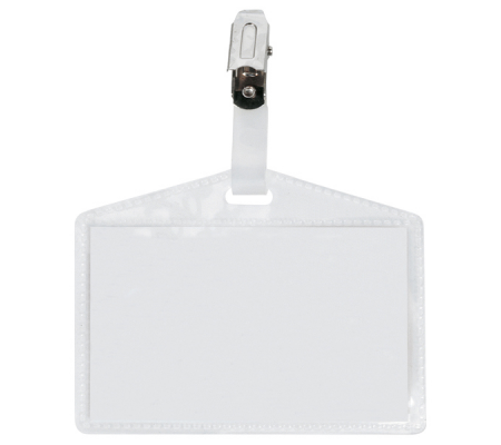 Portanome Pass 3 P - clip in metallo senza cartoncino - 9,5 x 6 cm - conf. 100 pezzi - Sei Rota - 318009 - 8004972015897 - DMwebShop